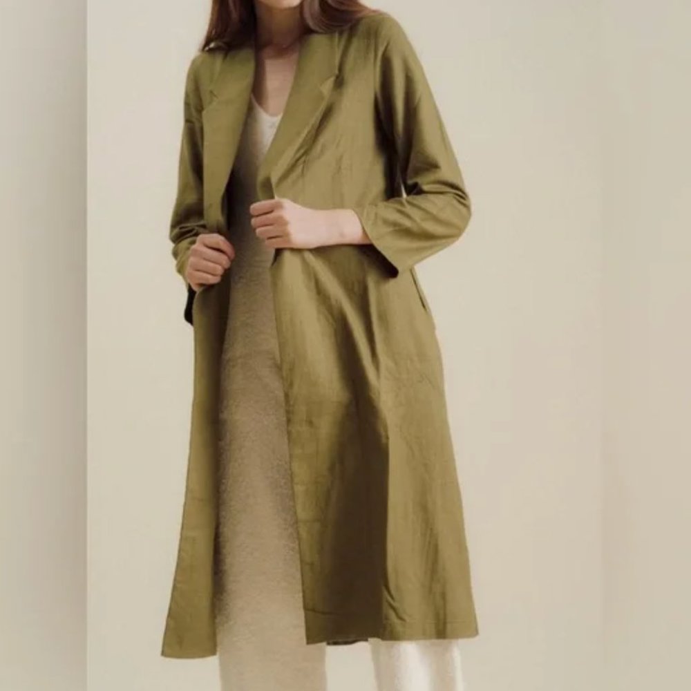 Ali Golden Notch Jacket in RUST COLOR